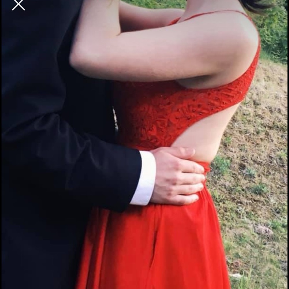Red Prom Dress (with pockets)